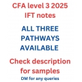 CFA level 3 2025 IFT notes (3 pathways)